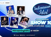 Mulai Lagi setelah Break, Ini Top 5 Finalis Indonesian Idol XIII! Streaming di VISION+