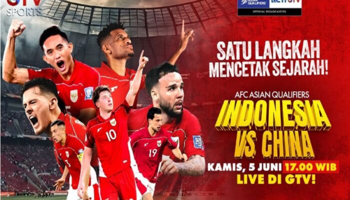 Ayo Dukung Langkah Garuda Ke Pentas Dunia! Saksikan Laga Indonesia Vs China Live di GTV!