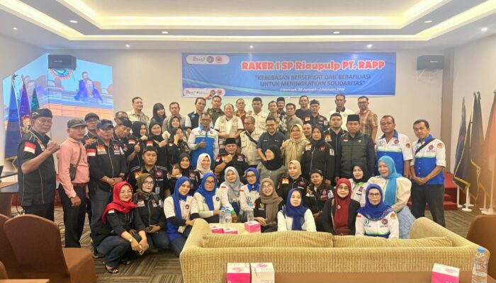 Raker 1 SP Riaupulp PT.RAPP Bersama DPD K SPSI Provinsi Riau.Kebebasan Berserikat dan Berafiliasi Untuk Meningkatkan Solidaritas