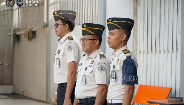 Rutan Dumai Sematkan Kenaikan Pangkat Pegawai