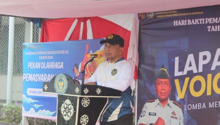 Sambut HBP Ke-62, Kalapas Bengkalis Resmi Buka Pekan Olahraga