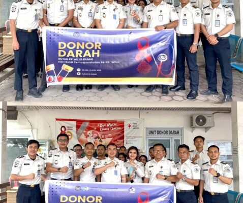 Rutan Dumai Gelar Donor Darah dalam Rangka HBP ke-62