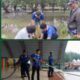 Hujan Deras Tak Jadi Halangan Karang Taruna Lanjut Lakukan Gotong Royong Bersih bersih Taman Bukit Gelanggang