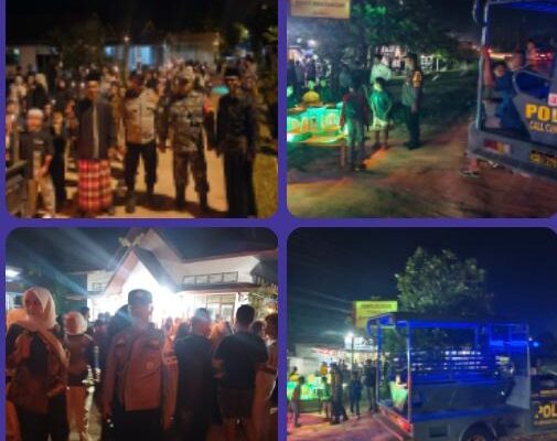 Kapolsek Bukit Kapur Iptu Zulfahli, S.H., M.H.Melaksanakan Pengamanan Malam Takbiran Keliling