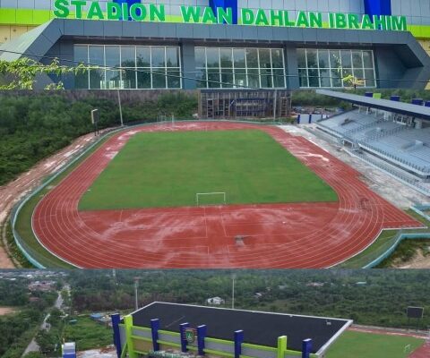 Walikota Dumai H. Paisal, SKM, MARS Meninjau Langsung Pembangunan Tribun Stadion Wan Dahlan Ibrahim