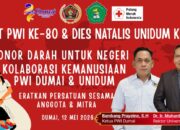 PWI Dumai dan Unidum Gelar Seminar Jurnalistik dan Donor Darah