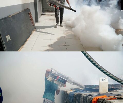 Antisipasi Penyebaran DBD, Rutan Dumai Laksanakan Fogging