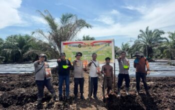 Dukung Ketahanan Pangan Nasional 2026, Polres Dumai Tanam 2 Hektar Jagung Pipil di Batu Teritib